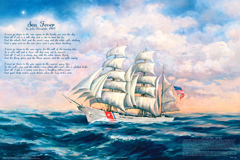 Sea Fever poem - poster